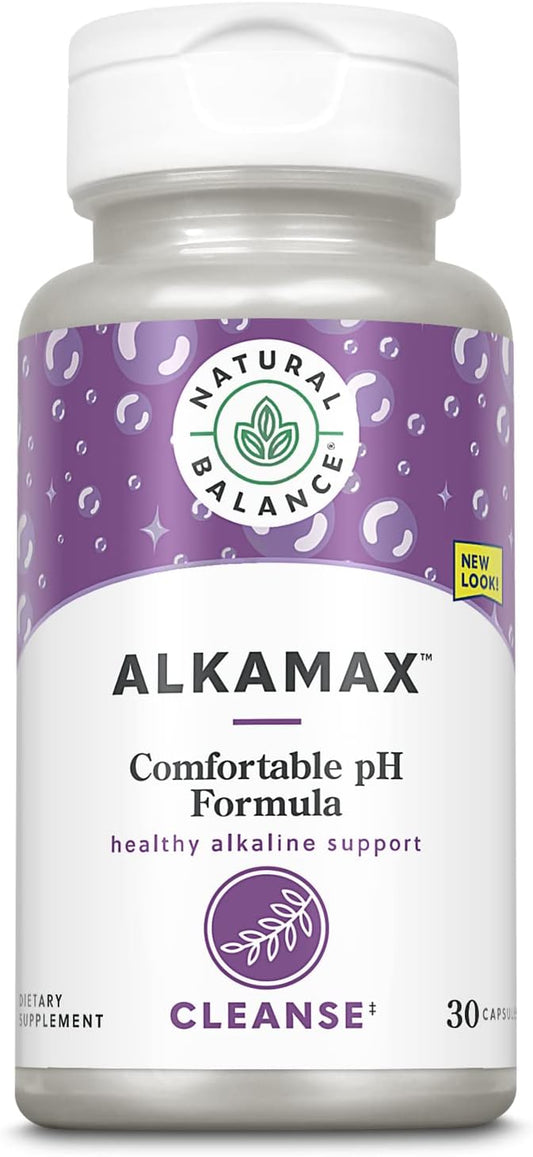 AlkaMax Capsules with Calcium, Magnesium, and Potassium - pH Balancer for Neutralizing Acidity - 30 Count