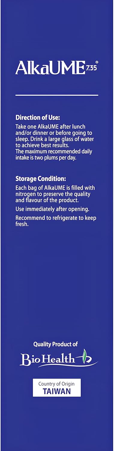 Alkaume 7.35 Umeboshi Cleanse Detox Natural Fruit Plum for Cleansing and Detoxification