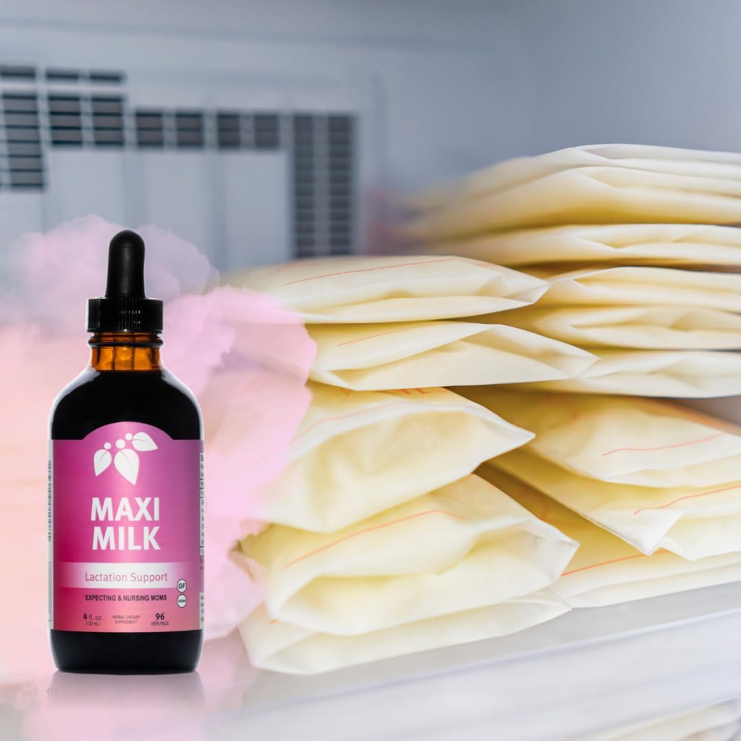 All-Natural 2 oz Lactation Supplement for Breastfeeding Moms - Mountain Meadow Herbs Maxi-Milk - Boost Milk Supply