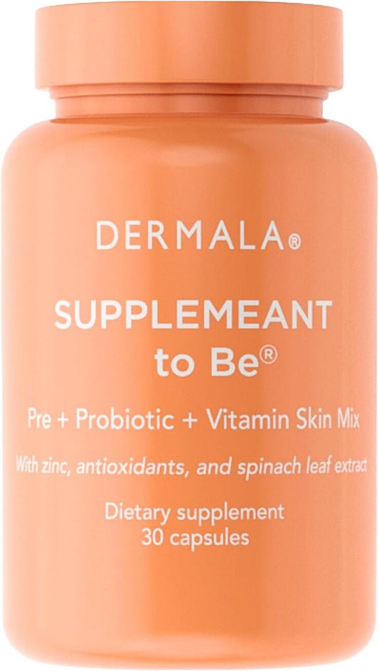 All-Natural Acne Supplement with Prebiotics, Probiotics, and Vitamins for Clear, Radiant Skin - Dermala #FOBO SUPPLEMEANT
