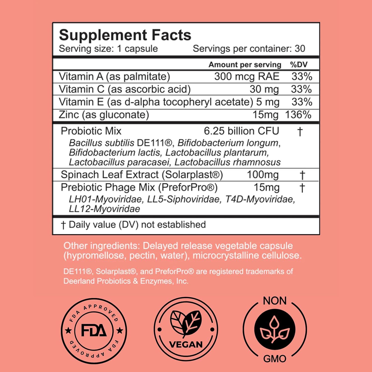 All-Natural Acne Supplement with Prebiotics, Probiotics, and Vitamins for Clear, Radiant Skin - Dermala #FOBO SUPPLEMEANT