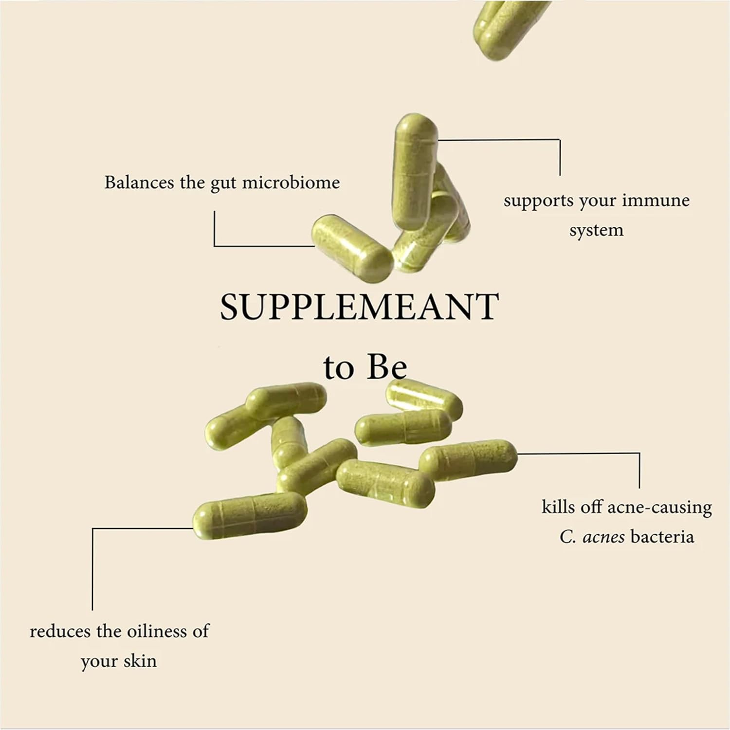 All-Natural Acne Supplement with Prebiotics, Probiotics, and Vitamins for Clear, Radiant Skin - Dermala #FOBO SUPPLEMEANT