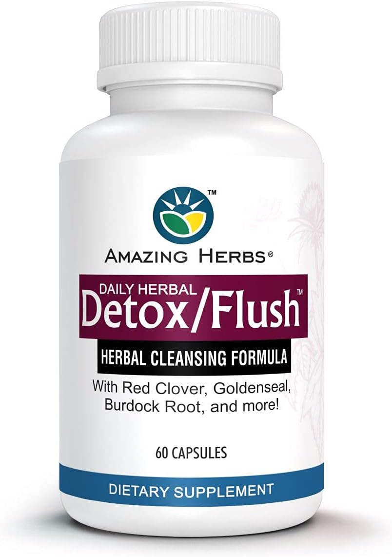 All Natural Blood Purifier & Detox Supplement - 60 Count with 7 Powerful Cleansing Agents