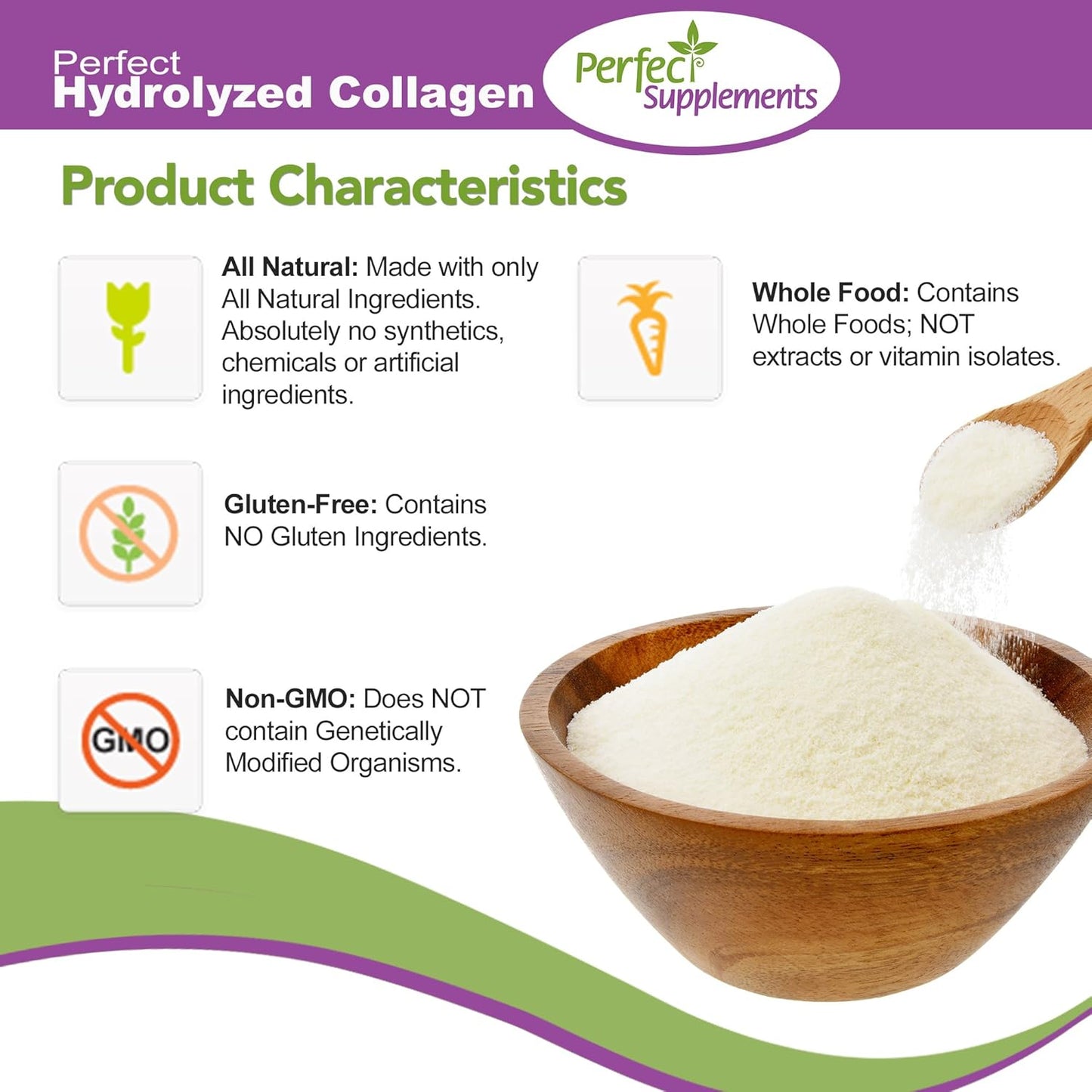 All Natural Brazilian Pasture Raised Hydrolyzed Collagen Powder 660g - Promotes Healthy Skin - 2 Pack