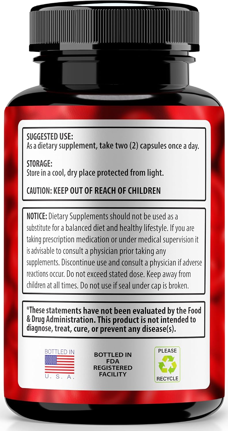 All Natural Clear Flux Pills for Healthy Blood Vessels and Circulation - 60 Capsules