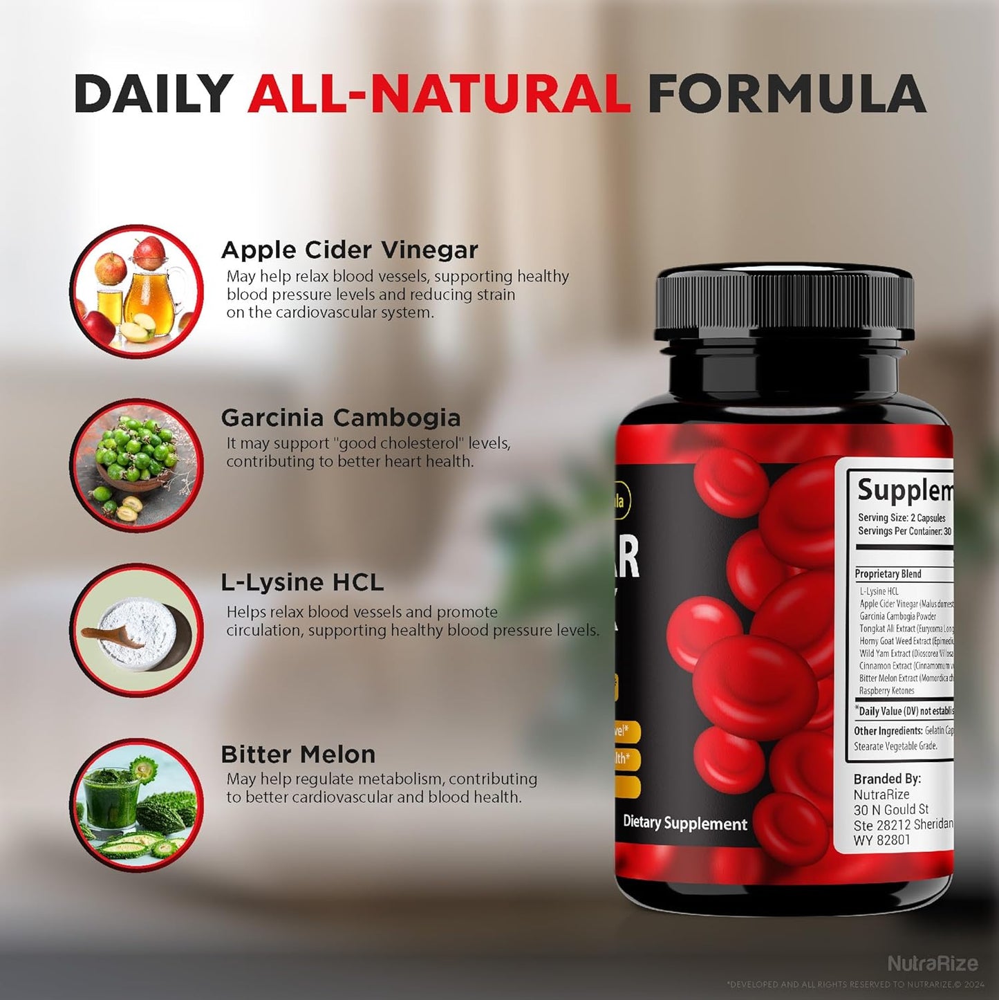 All Natural Clear Flux Pills for Healthy Blood Vessels and Circulation - 60 Capsules