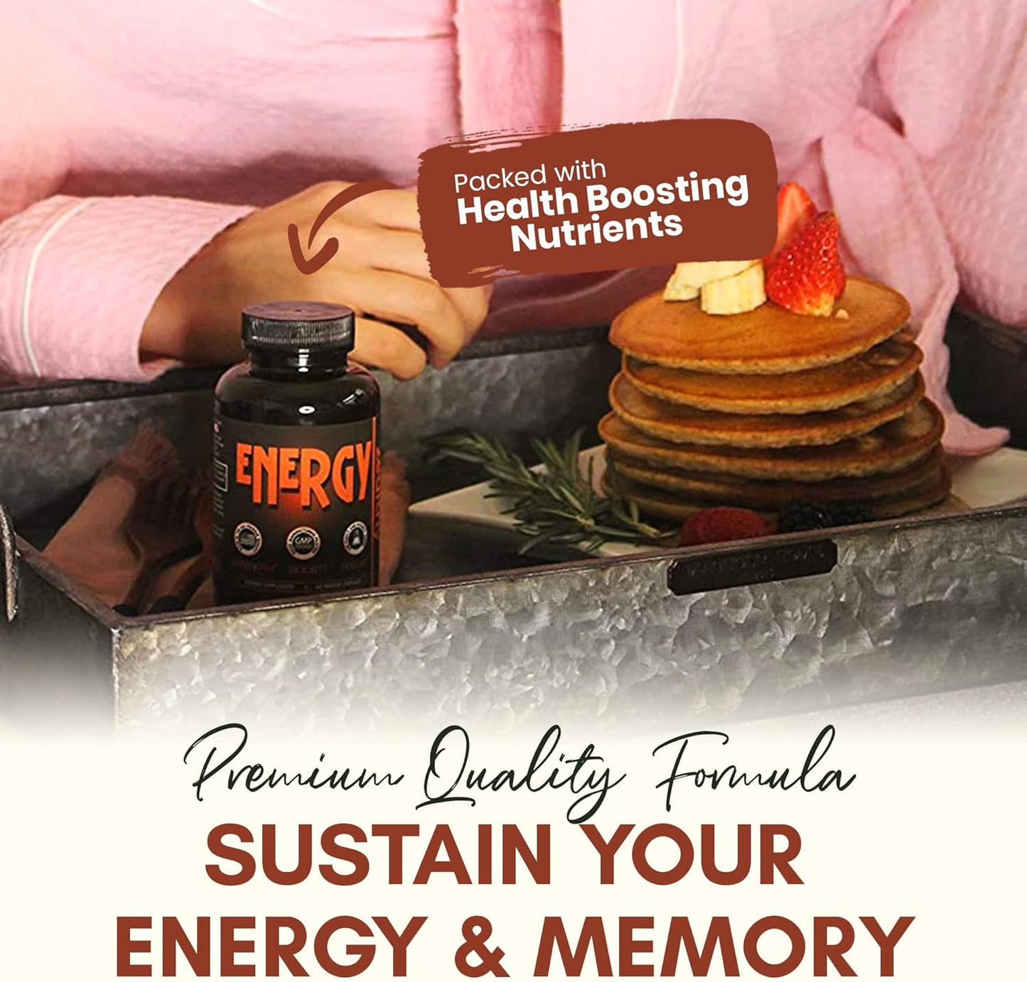 All-Natural Elderberry Energy Pills - Healthy Alternative to Energy Drink, Gel, Gummies - Zealthy Life