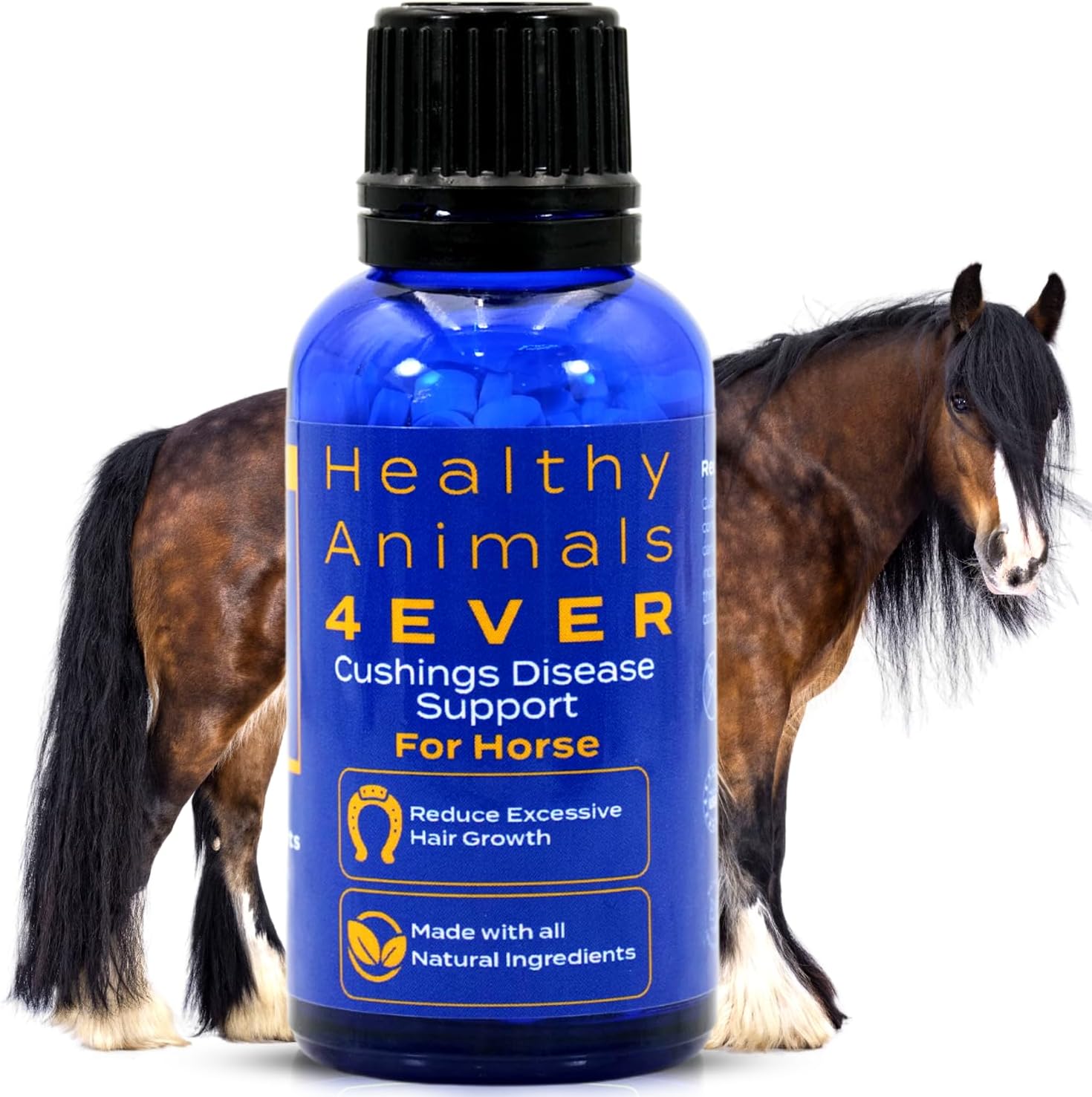 All-Natural Equine Digestive Supplement for Cushing’s Disease - Prevent Horse Health Issues - Homeopathic & Effective