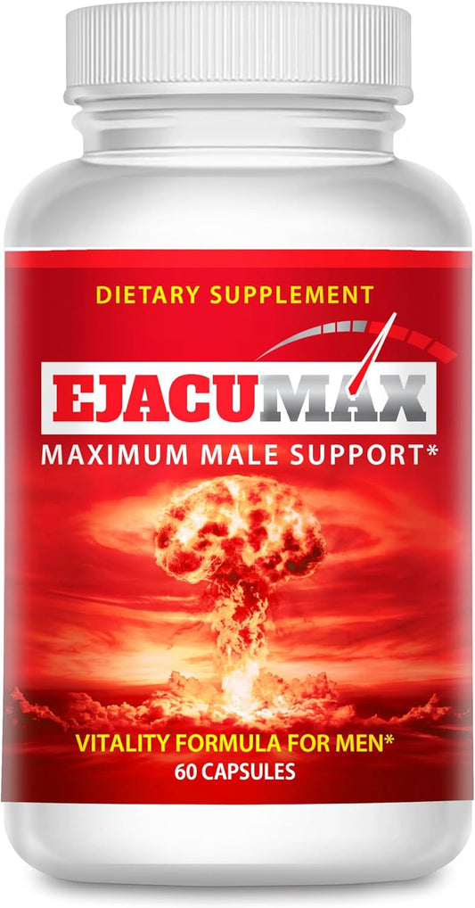 All Natural Male Fertility Formula - Increase Semen Volume and Sperm Count - MaleMax Ejacumax Vitality - 60 Capsules