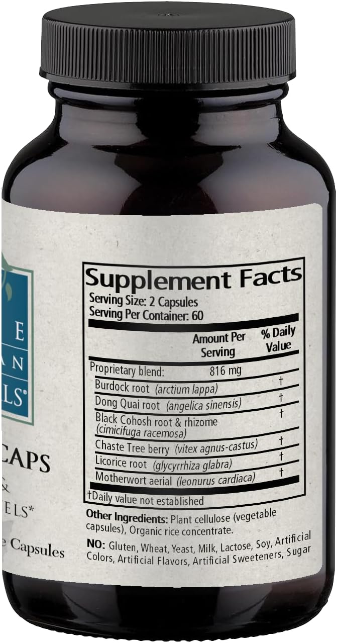 All-Natural Menopause Supplement for Women - 120 Capsules - Helps with Hot Flashes, Mood Swings, and Night Sweats - Promotes Emotional Balance by Wise Woman Herbals