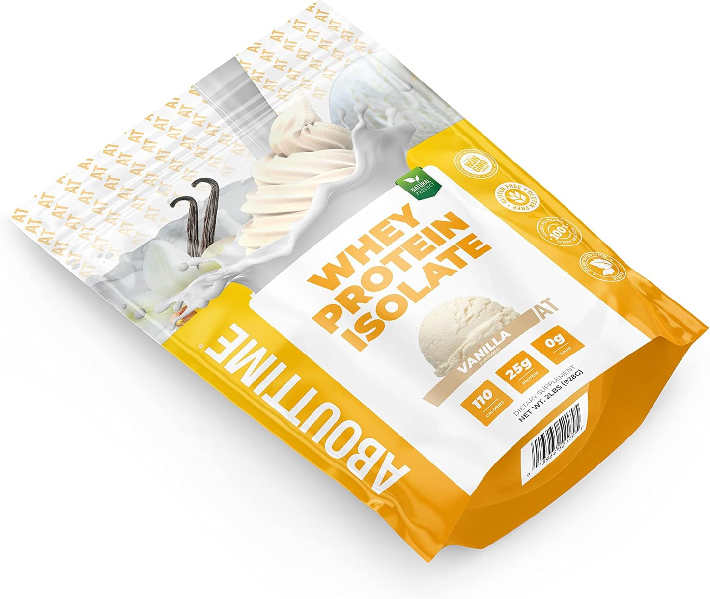 All Natural Non-GMO Vanilla Whey Isolate Protein Powder - 24g Protein Per Serving (2 Pounds)