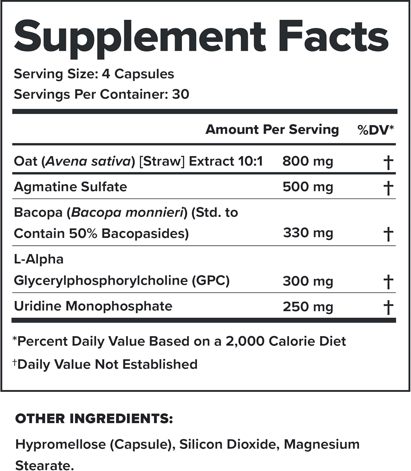 All-Natural Nootropic Brain Supplements for Memory, Focus, Alertness, and Mood Support - Legion Athletics Ascend with Alpha-GPC - 30 Servings
