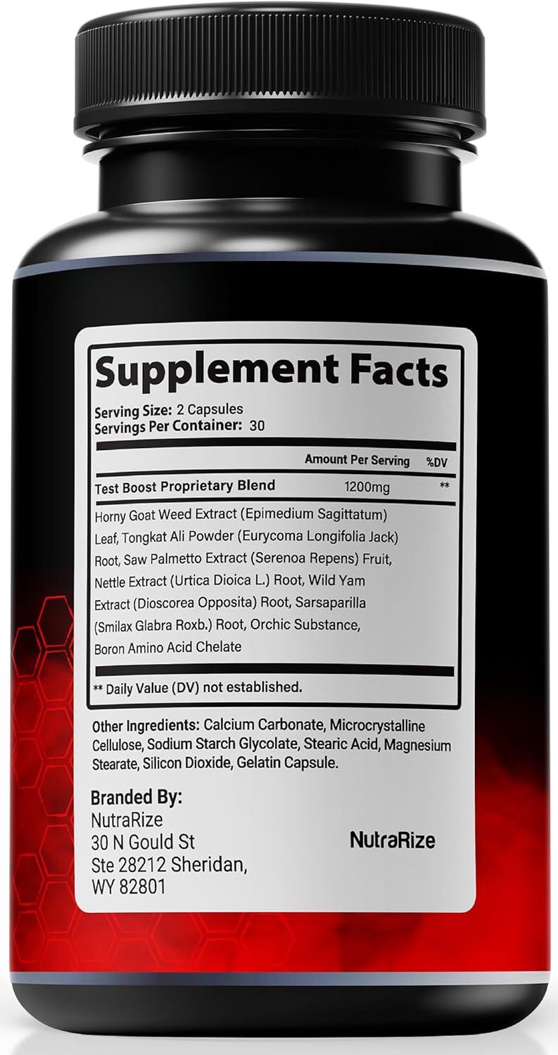 All Natural NutraRize Alpha Stallion Pills for Men - Daily Nutrition Formula for Performance and Confidence - Supports Overall Health - Official Reviews (60 Capsules)