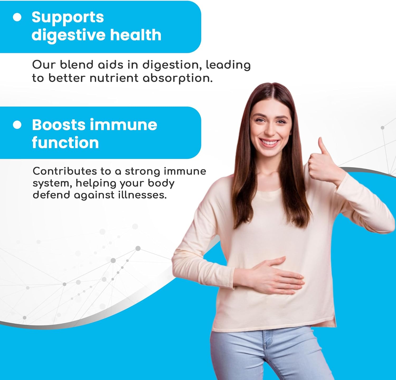 All-Natural Probiotic Supplement Capsules - 90 Easy-to-Swallow Capsules - Relieves Digestive Issues & Boosts Immune System - 2.1 Billion CFUs