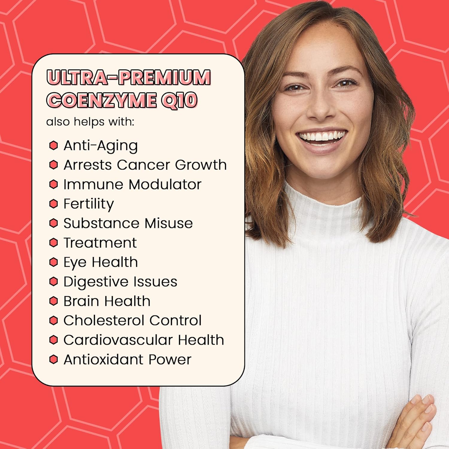 All-Natural Royal B Essentials Co-Enzyme Q10 Capsules for Heart Health & Immune Defense - 3,000mg Veggie Caps - Made by Bees