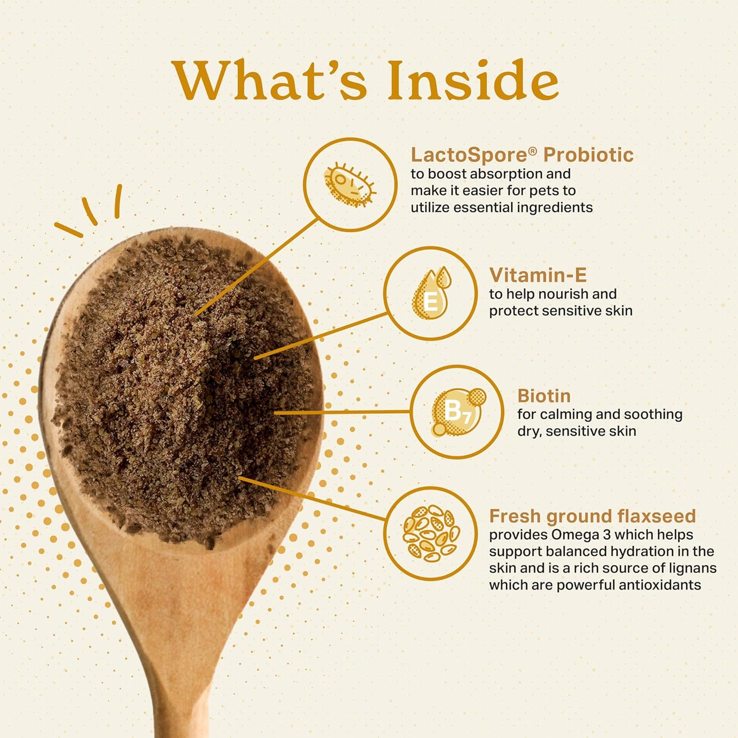 All Natural Superfood Dog Supplement with Balanced Omega 3 & 6 for Healthy Skin & Coat - 1 lb.