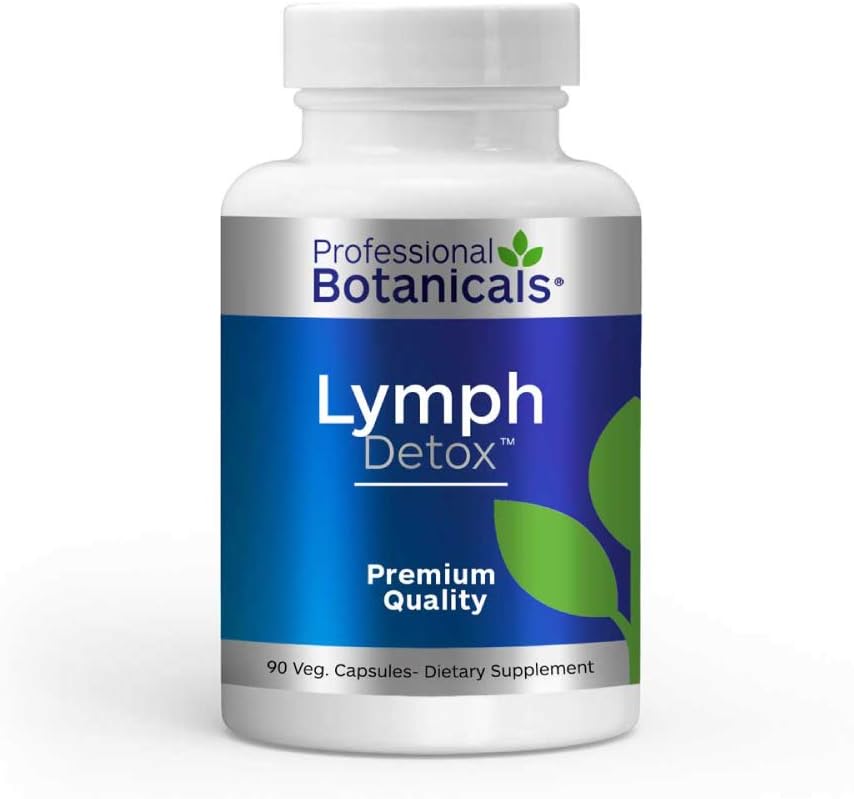 All-Natural Vegan Lymphatic Drainage Detox Cleanse Supplement - 90 Vegetarian Capsules by Professional Botanicals