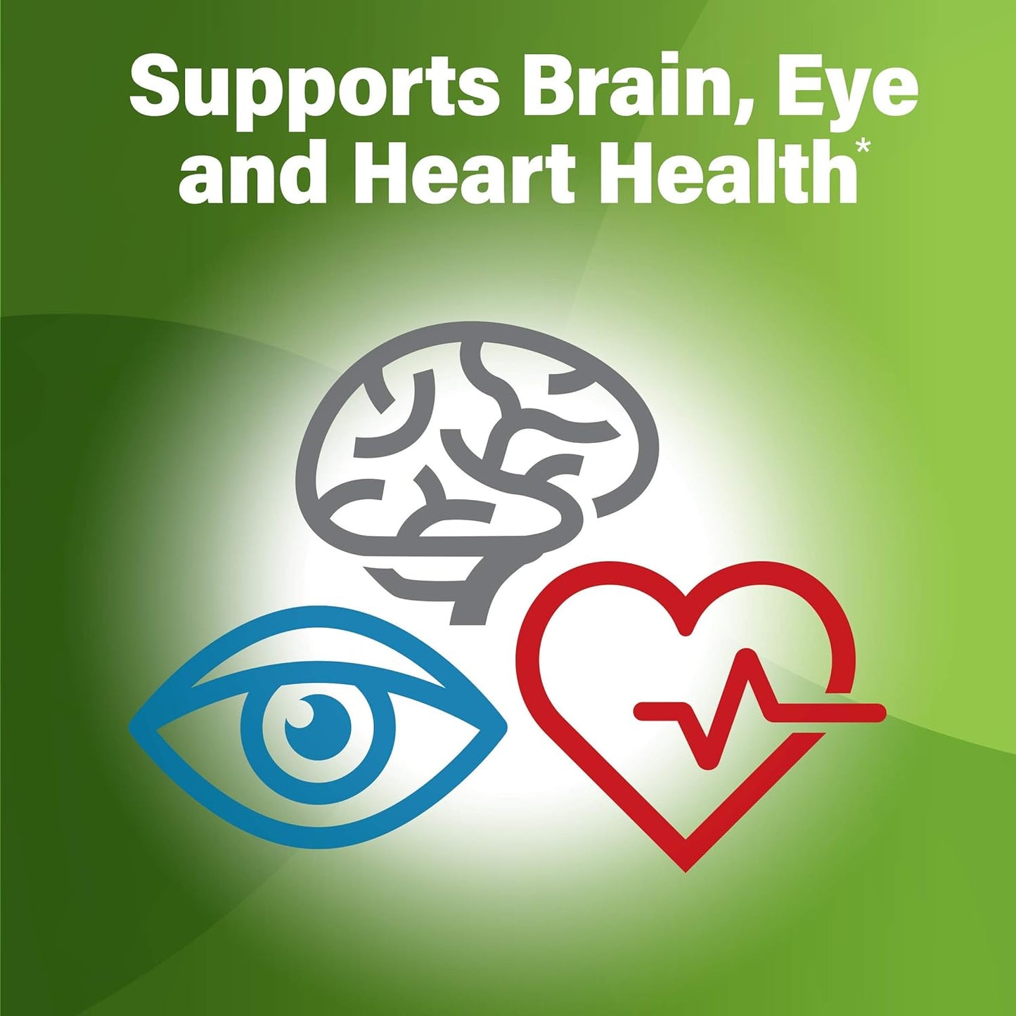 All-Vegetarian DHA Dietary Supplement for Brain, Eyes, and Heart - Non-GMO, Sustainable Source - 200mg Omega-3 - 60 Softgels