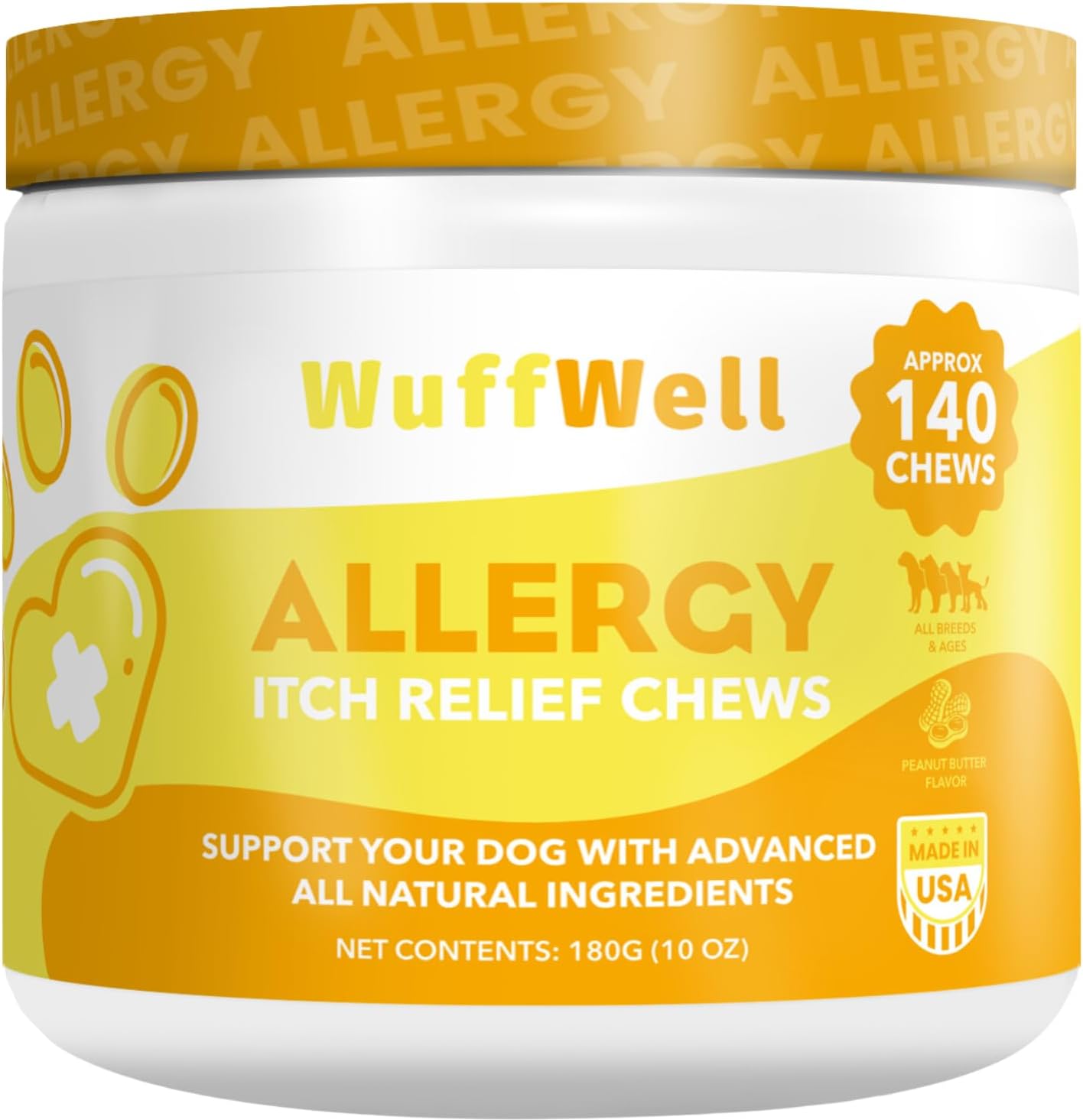 Allergy Relief Chews for Dogs - Itch Medicine & Immune Support - Pet Allergy Supplements - Aller Immune Bites - Dog Allergy & Itch Relief