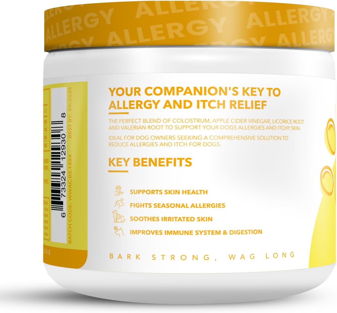 Allergy Relief Chews for Dogs - Itch Medicine & Immune Support - Pet Allergy Supplements - Aller Immune Bites - Dog Allergy & Itch Relief
