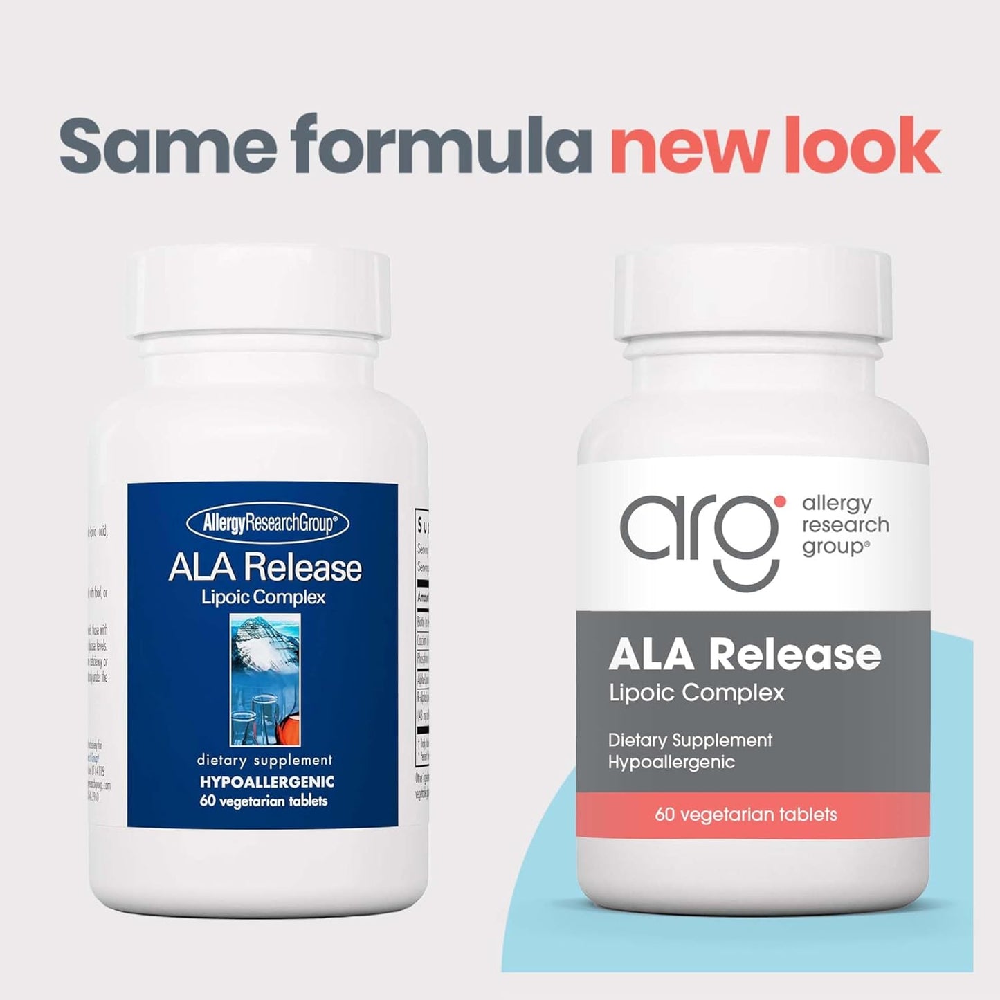 Allergy Research Group ALA Release - Alpha-Lipoic Acid Complex with R-Alpha-Lipoic and Biotin - 60 Vegetarian Tablets