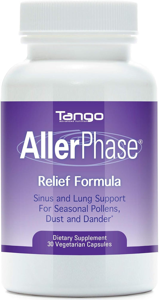 AllerPhase Herbal Supplement for Seasonal Respiratory Discomfort - Natural Relief for Sinus & Lung Issues (30 Capsules)