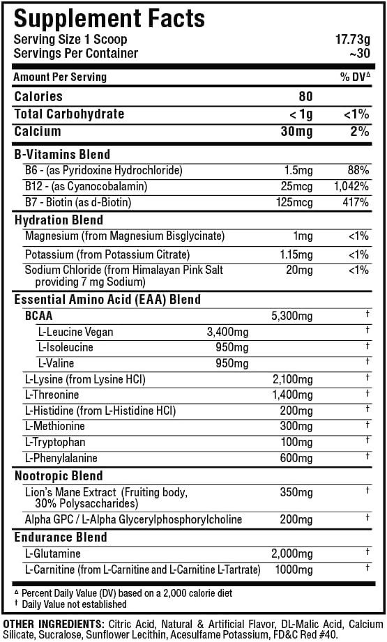 ALLMAX Nutrition Cherry Limeade MUSCLEAA Xtreme Powder - 532g - EAAs, BCAAs, Hydration - 30 Servings