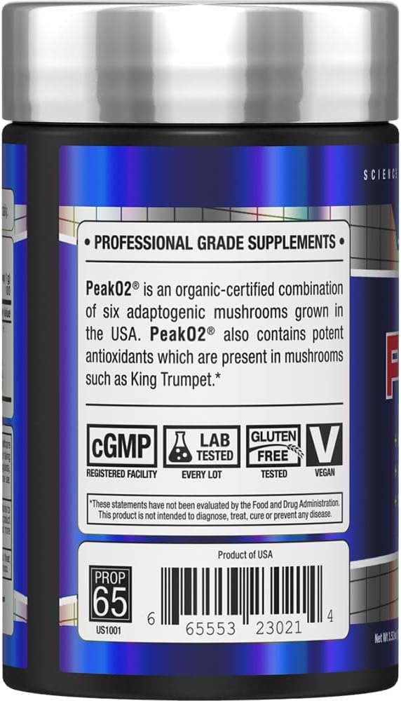 ALLMAX Nutrition Essentials PeakO2 Powder - Boosts Immune System, Antioxidants - Vegetarian, Gluten-Free - 100g, 100 Servings