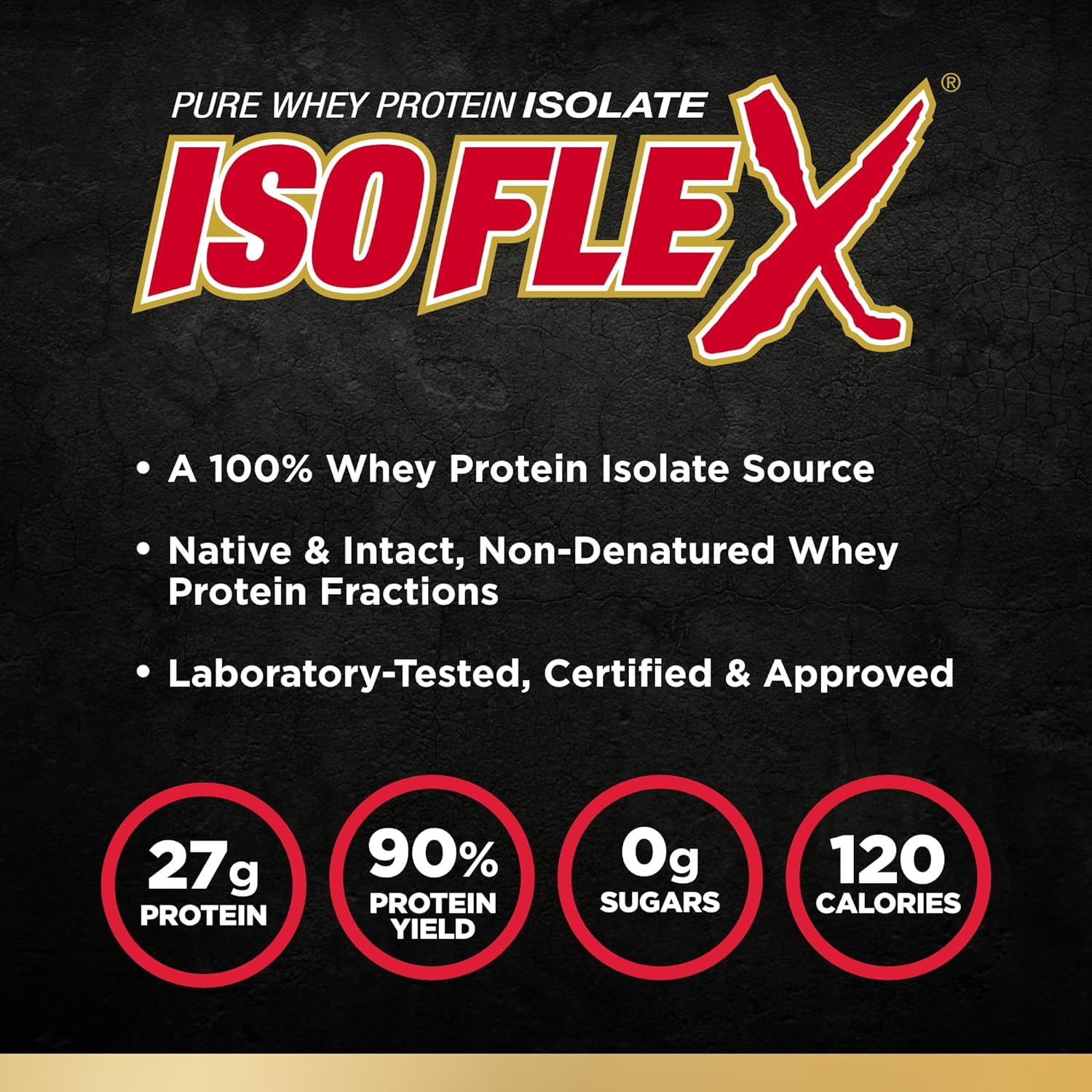 ALLMAX Nutrition ISOFLEX Whey Protein Powder - Strawberry Flavor, 5lb - 27g Protein per Serving - Whey Protein Isolate