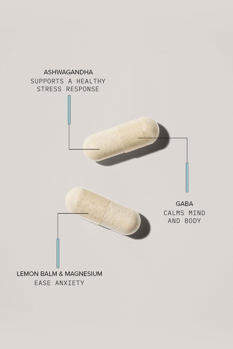 Alo Yoga Chill Capsules - Natural Relaxation Supplement for Calmness and Mental Clarity (60 Capsules)