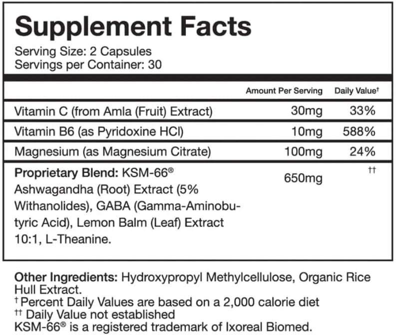 Alo Yoga Chill Capsules - Natural Relaxation Supplement for Calmness and Mental Clarity (60 Capsules)