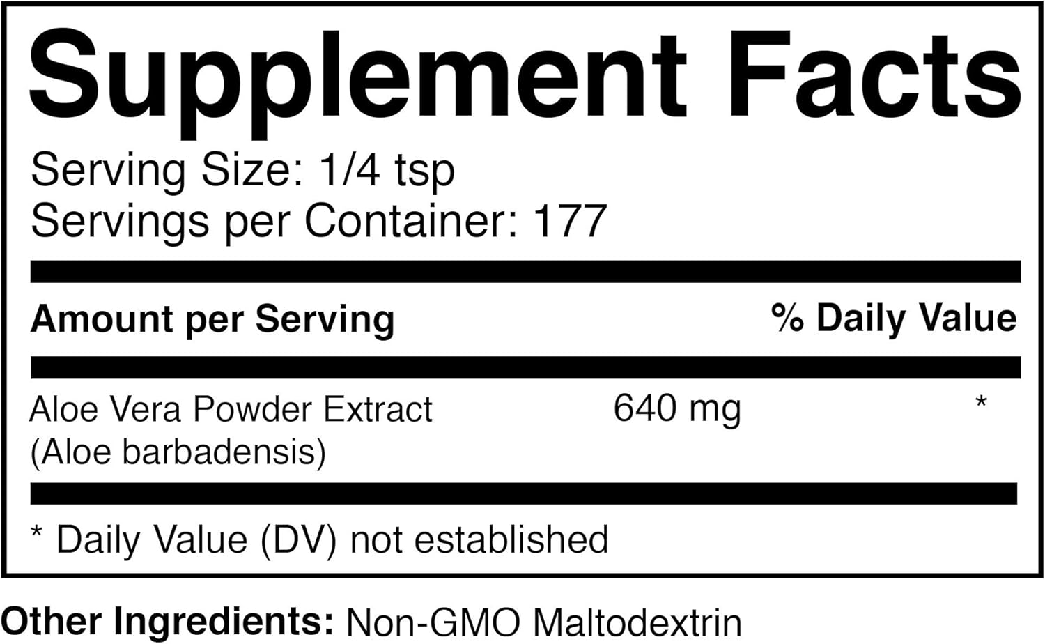 Aloe Vera Powder 200:1 Supplement for Skin Care and Health Benefits - 4 oz/113g - Food Grade, Natural, Vegan, Non-GMO, Gluten Free
