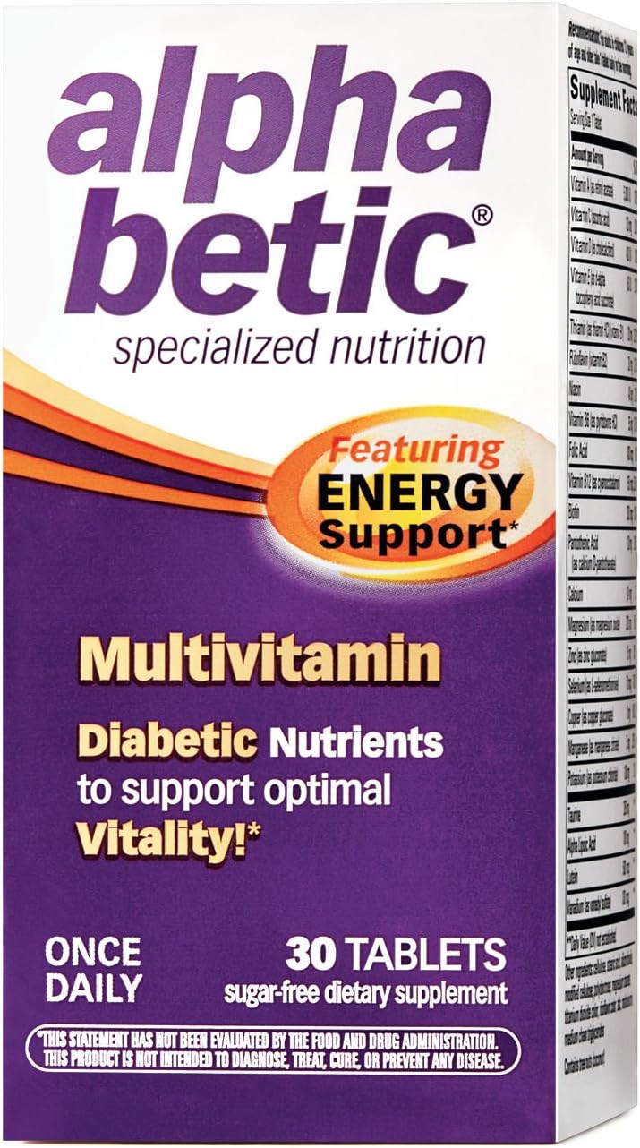 Alpha Betic Multivitamin Plus Extended Energy 30 Tablets by Enzymatic Therapy - Boost Energy Levels and Support Overall Health
