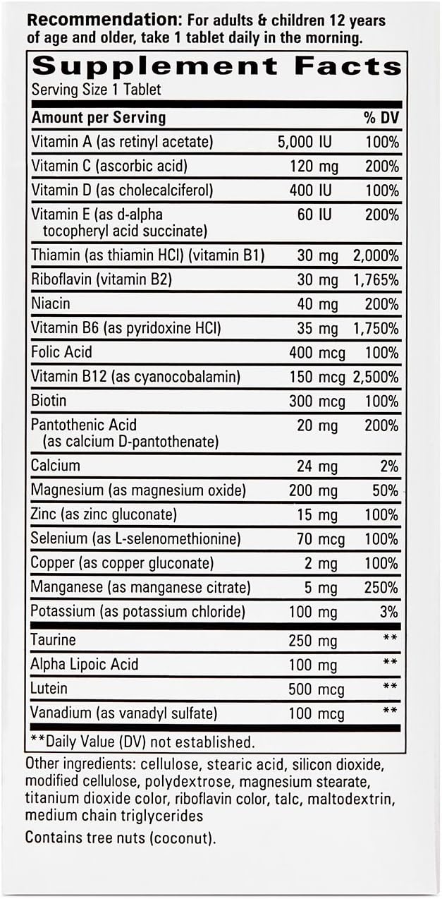Alpha Betic Multivitamin Plus Extended Energy 30 Tablets by Enzymatic Therapy - Boost Energy Levels and Support Overall Health