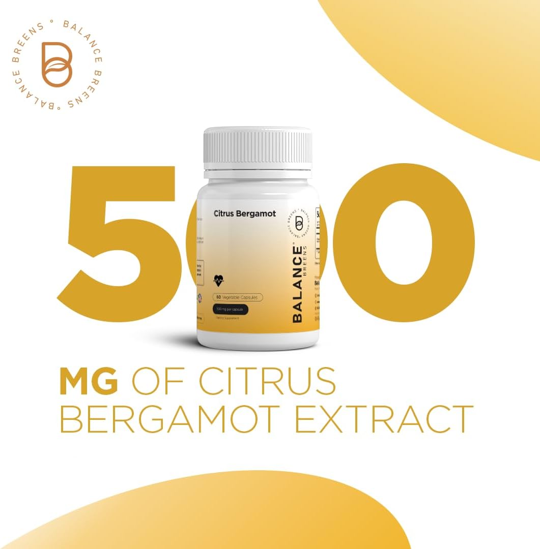 Alpha GPC Choline and Citrus Bergamot Supplement Combo - 600mg + 500mg - Balance Breens