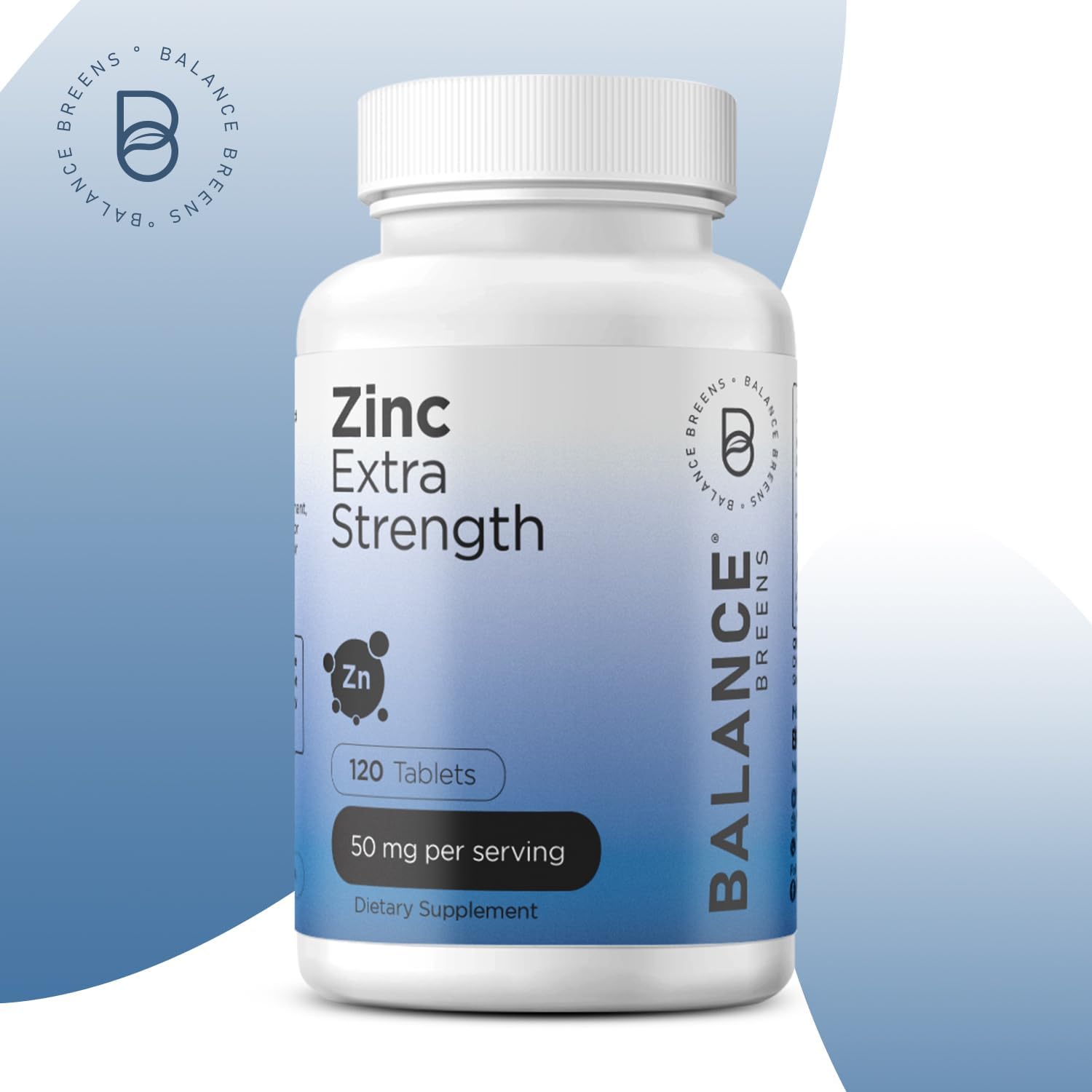 Alpha GPC Choline and Zinc Supplement Combo by Balancebreens - 600mg + 50mg Power Formula