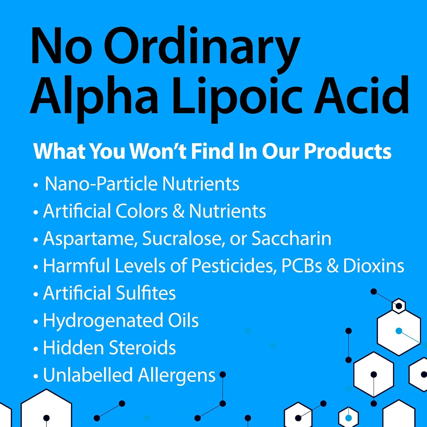 Alpha Lipoic Acid 250mg Supplements - 60 Vegetarian Capsules by BetiVite