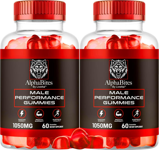 AlphaBites Gummies for Men - 2 Pack with 120 Gummies for 2 Months Supply and Reviews