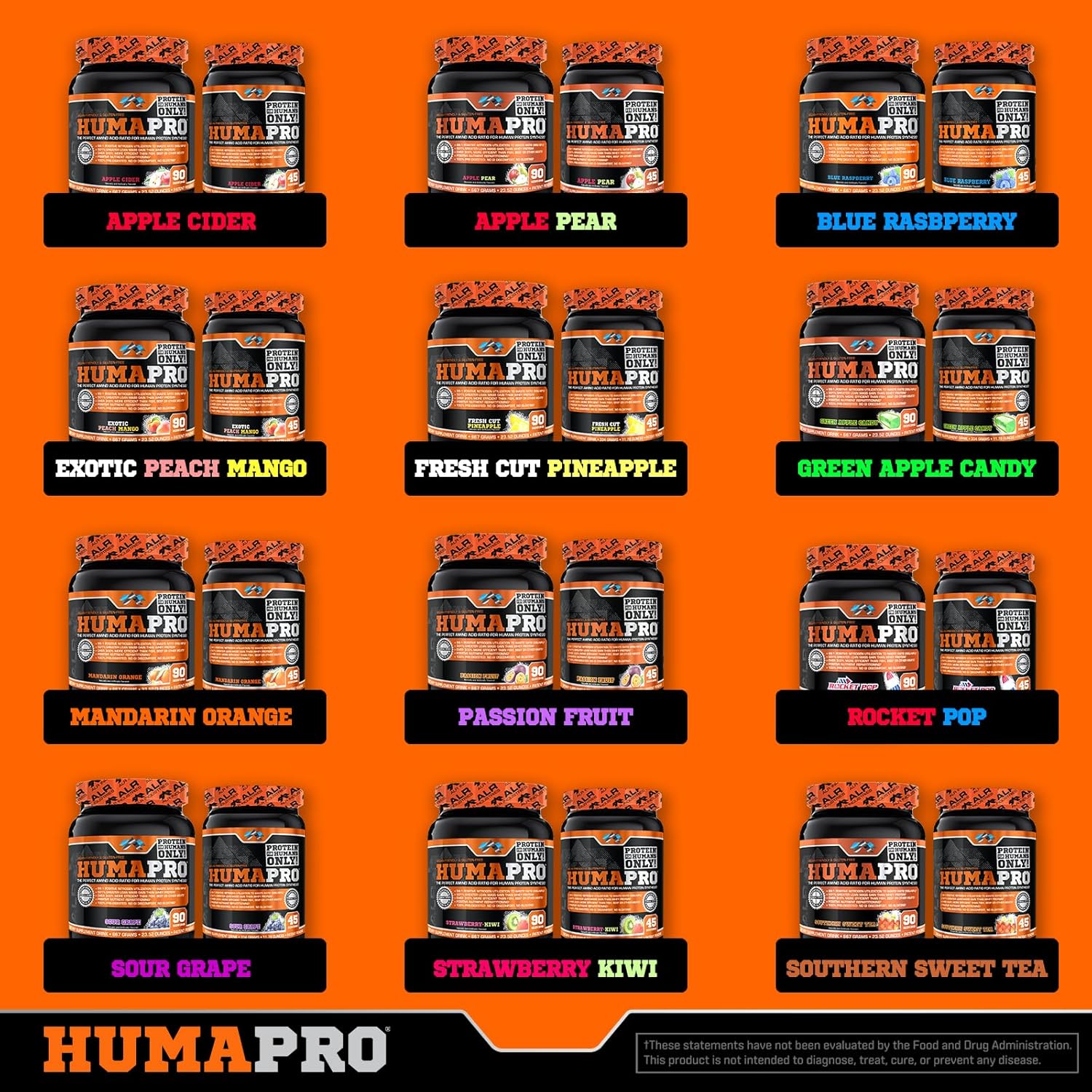ALR Industries Humapro: Amino Acid Protein Matrix 667g (Strawberry Kiwi) - Vegan & Gluten Free for Lean Muscle Growth