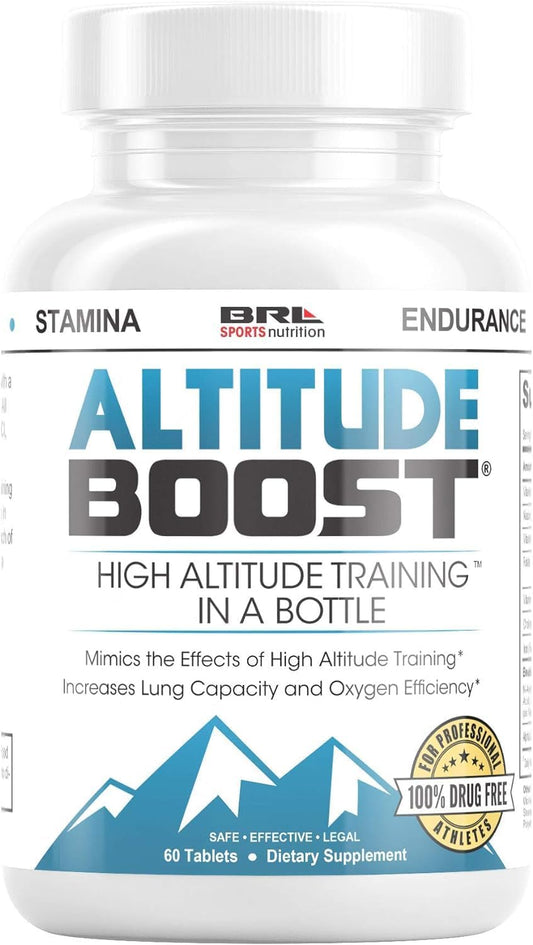 Altitude Boost Tablets for Increased VO2 Max and Endurance with Alpha Lipoic Acid, Iron, and Vitamin B12
