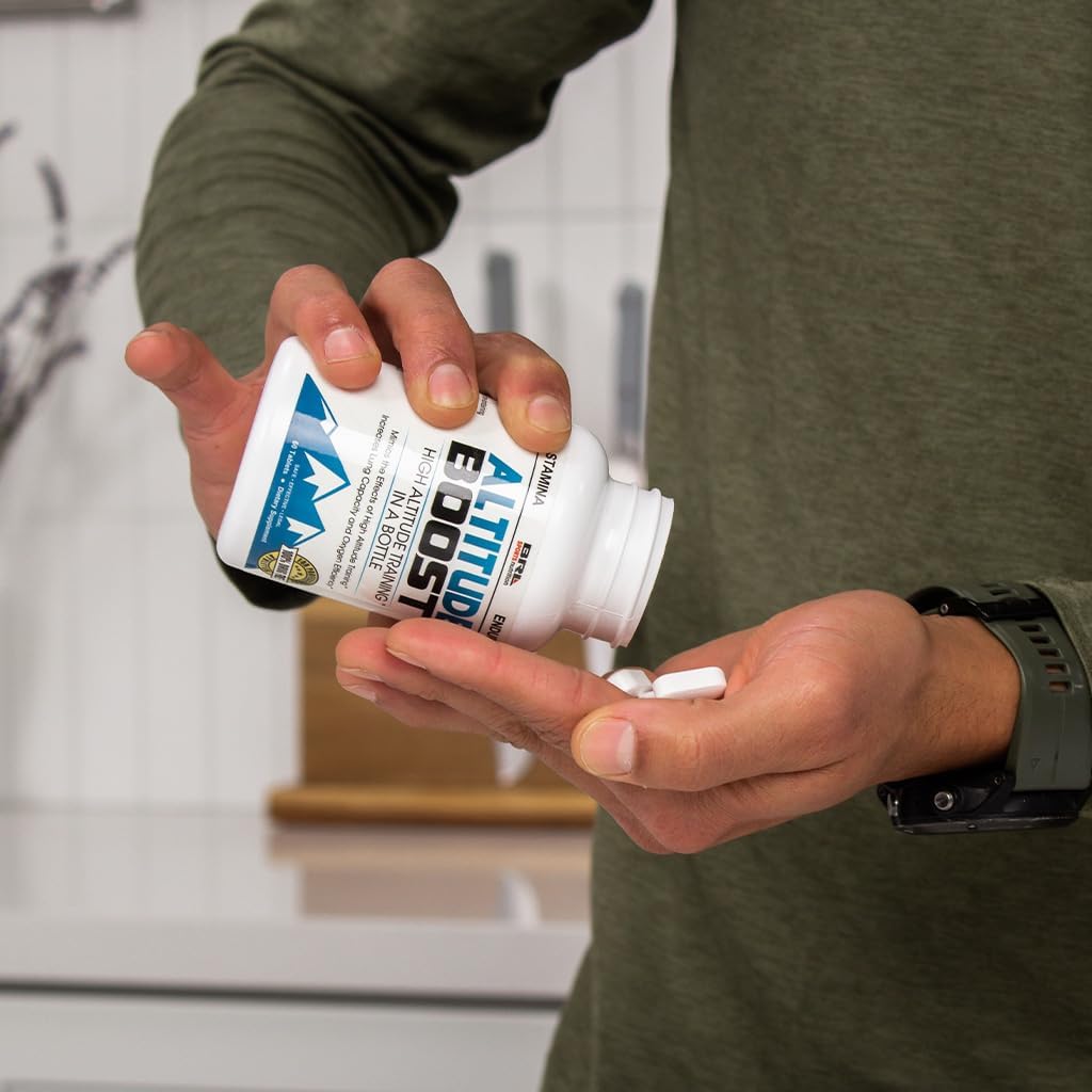 Altitude Boost Tablets for Increased VO2 Max and Endurance with Alpha Lipoic Acid, Iron, and Vitamin B12