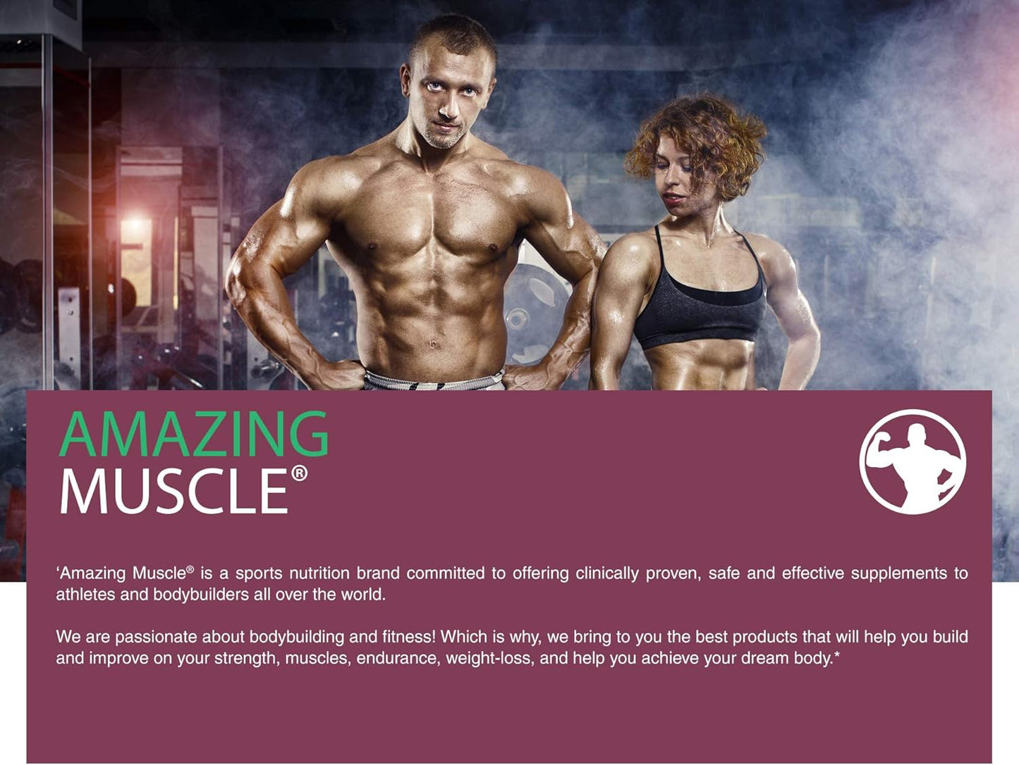 Amazing Nutrition Amazing Muscle Whey Protein Powder - Advanced Formula with Isolate & Concentrate (Cookie & Cream, 5 Lb)