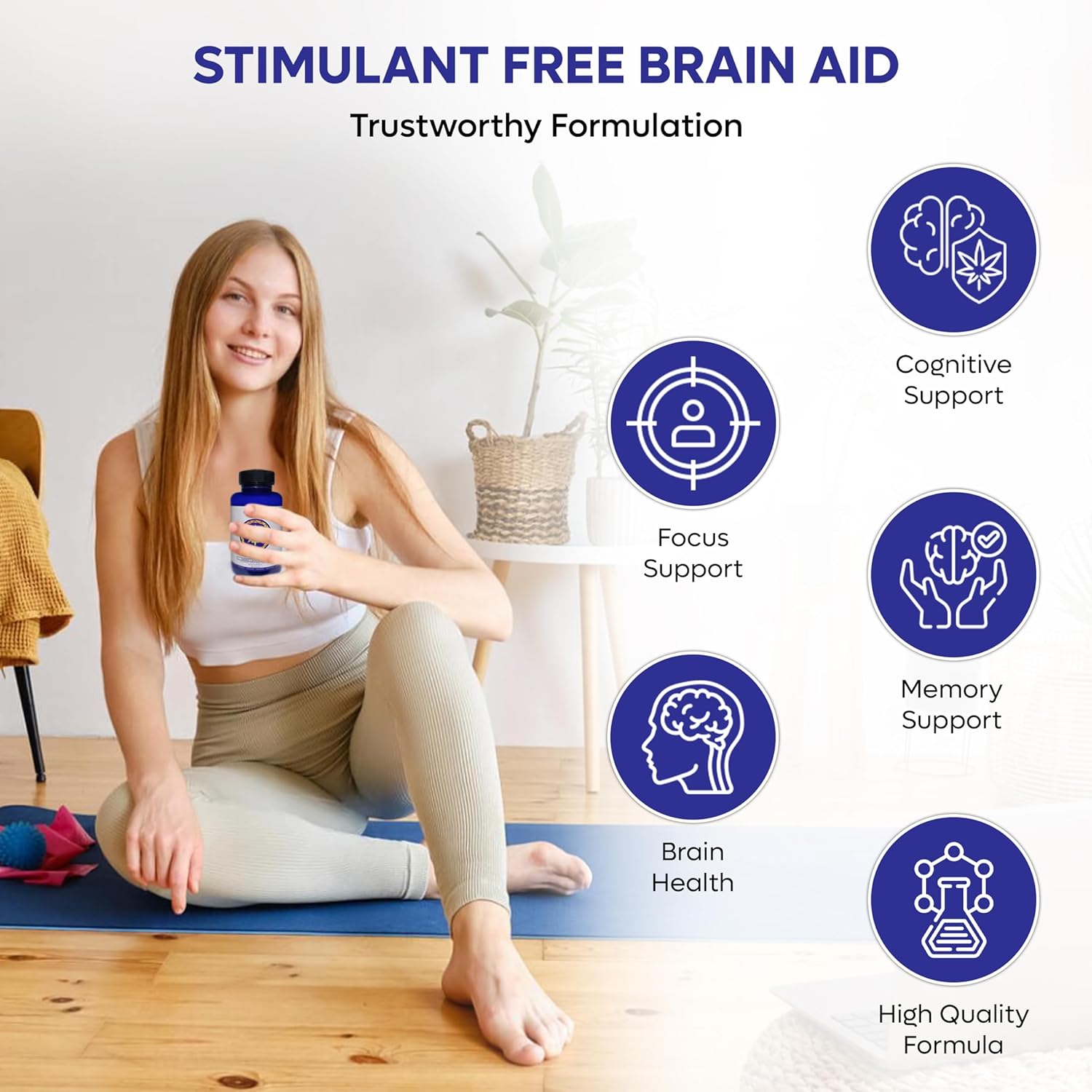 Amenti Halls Ascension Brain Nootropic Supplement 50 Capsules - Boost Cognitive Function