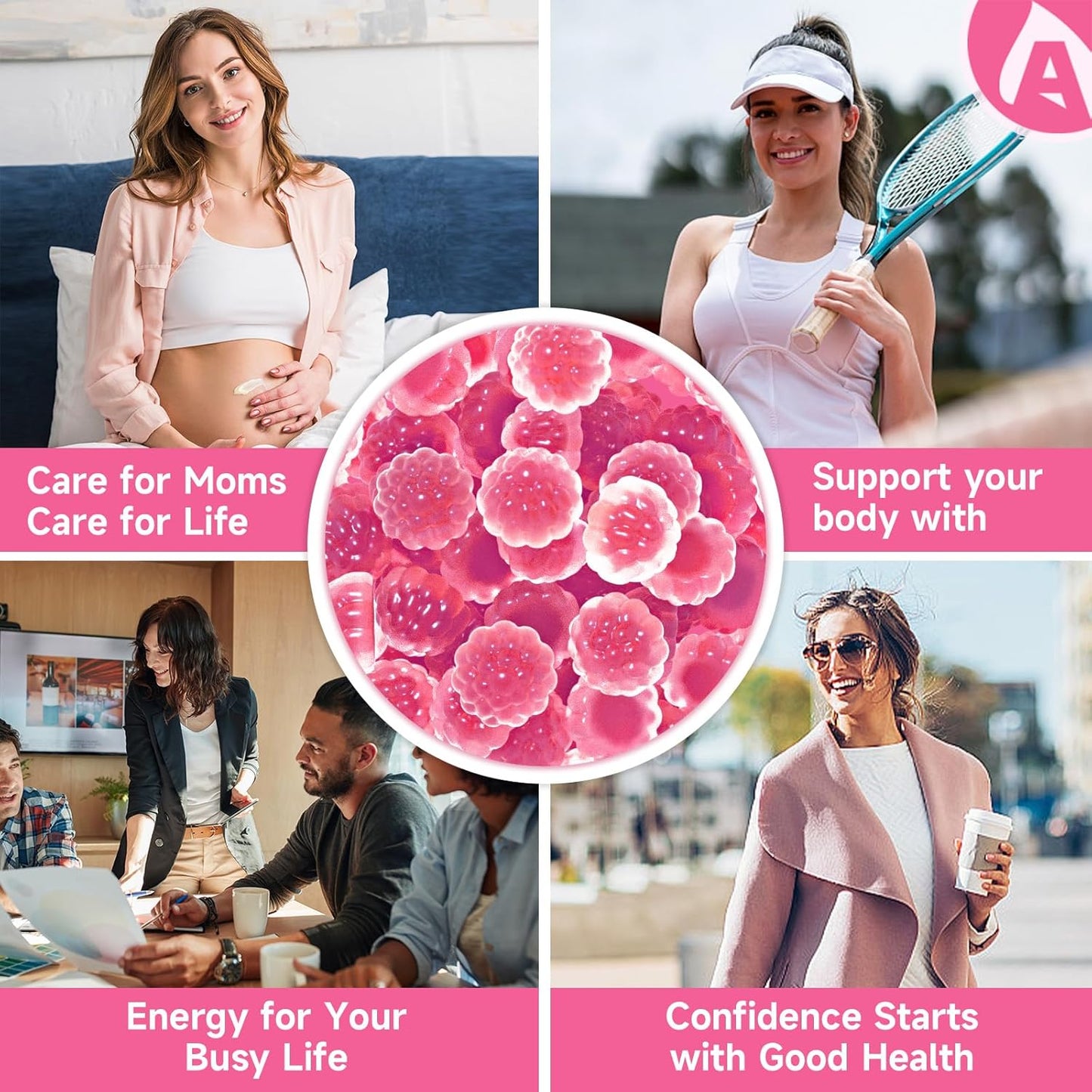 Ameri-Vita Heme Iron Gummies for Women & Adults - 20mg Gentle Iron with Vitamin C, B12, Folate, Salmon Peptides - Non-Constipating, Sugar-Free - 60 Count