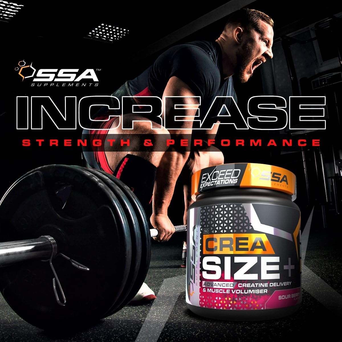 Amerigle SSA Creatine Monohydrate Powder with D-Ribose for Muscle Gain and Recovery - Micronized Time Release Blend - 1.2lb Melon Candy