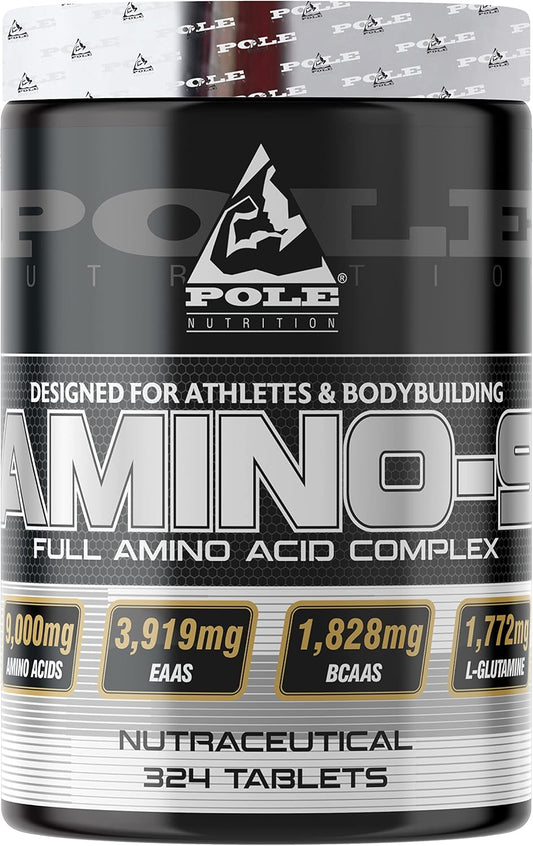 Amino 9 Complex for Athletes & Bodybuilders | Nutraceutical Supplement with 324 Tablets | Enhance Performance & Recovery