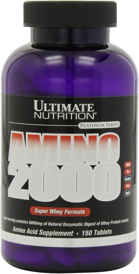 Amino Acid Supplements with L-Leucine, L-Isoleucine, and L-Valine, 2000mg, 150 Tablets for Ultimate Nutrition