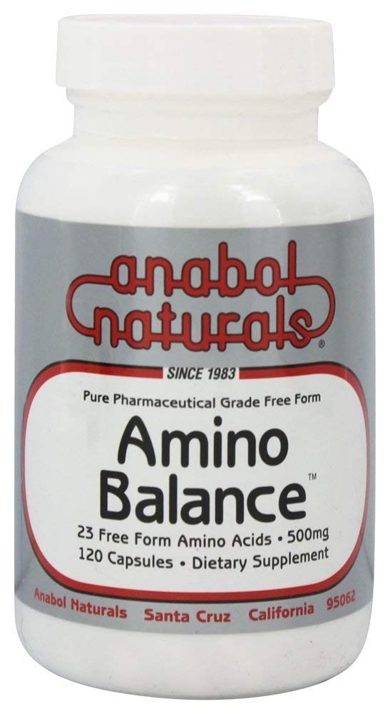 Amino Balance 120 caps by Anabol Naturals - Energy Supplement with BCAA's and Essential Amino Acids for Sports Nutrition and Muscle Recovery