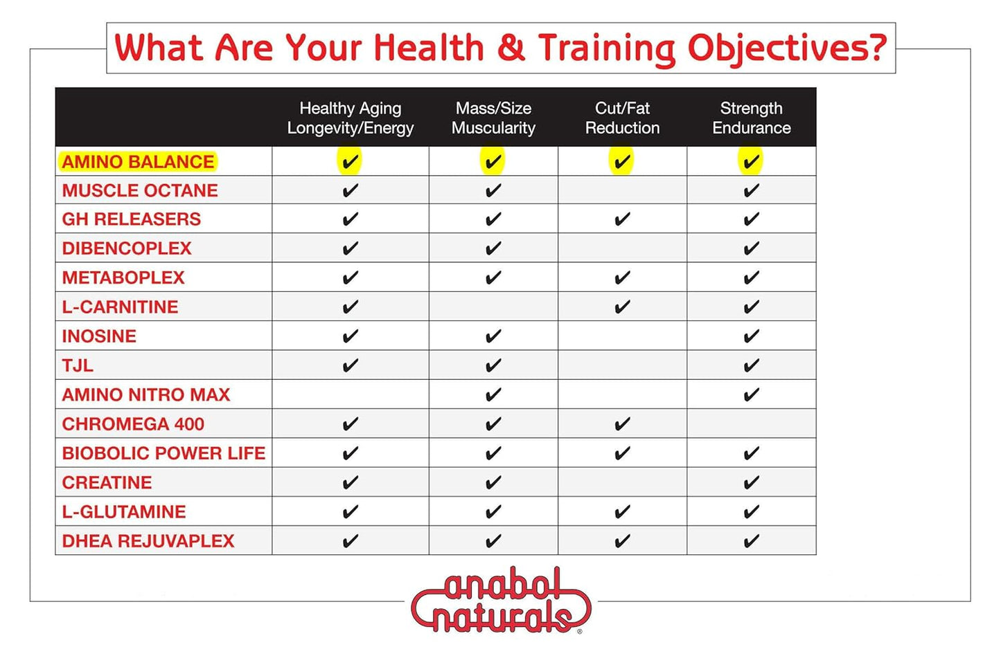 Amino Balance 120 caps by Anabol Naturals - Energy Supplement with BCAA's and Essential Amino Acids for Sports Nutrition and Muscle Recovery