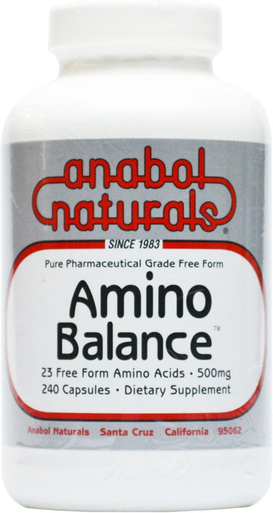 Amino Balance Capsules - Complete Freeform Amino Blend with BCAA's and EAA's for Post-Workout Recovery and Nutrition